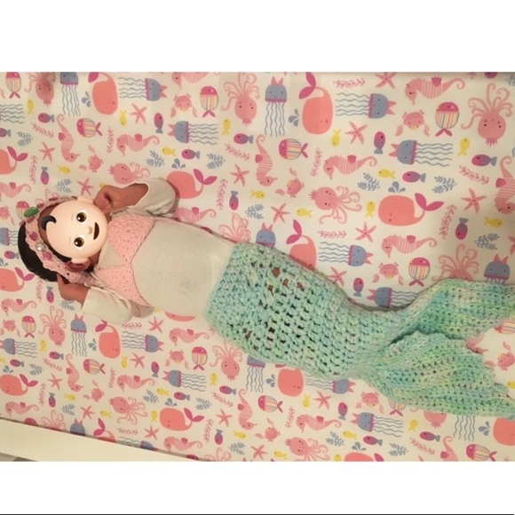 🎃Halloween costume newborn crochet mermaid one or a kind - Picture 2 of 4